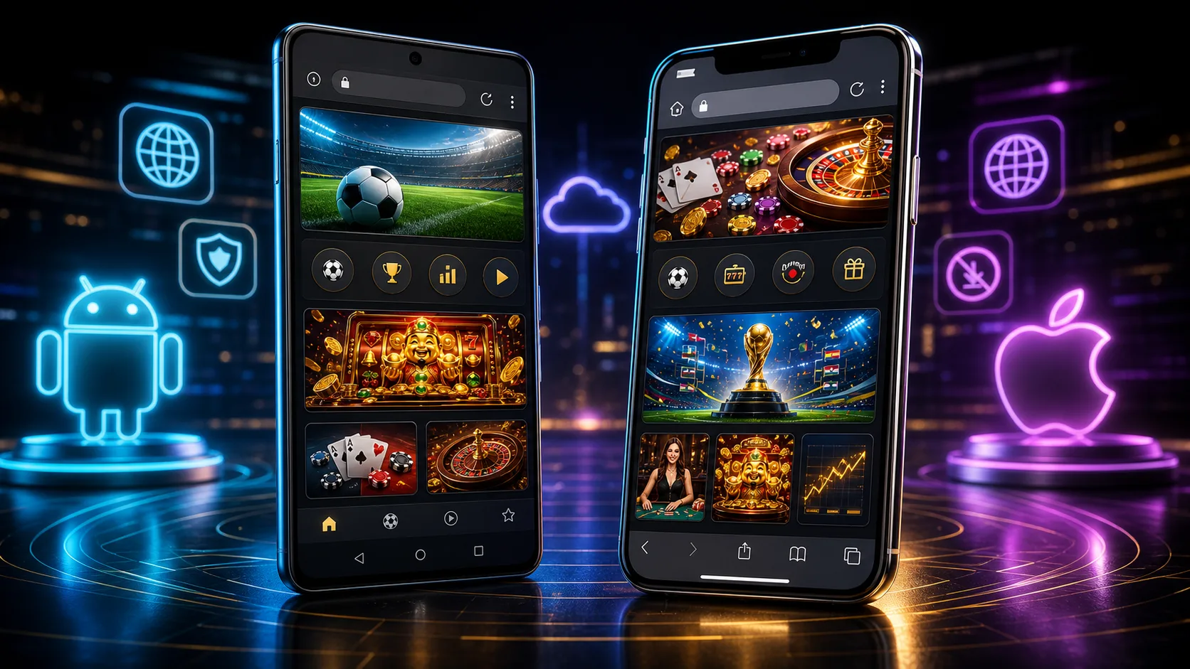 Experiência cloudbet compatível com Android e iOS no navegador mobile